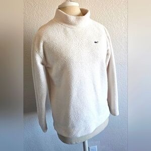 VINEYARD VINES Kids/Girls Sherpa Pullover Sweater/Top. Cream/White XL/16